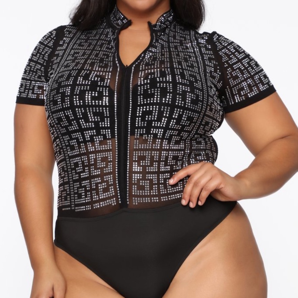 Fashion Nova Bling bodysuit